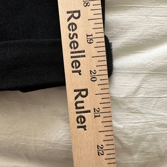 Sonoma Womens High Rise Black Denim Bermuda Shorts Size 12 Cotton Blend - Picture 8 of 9